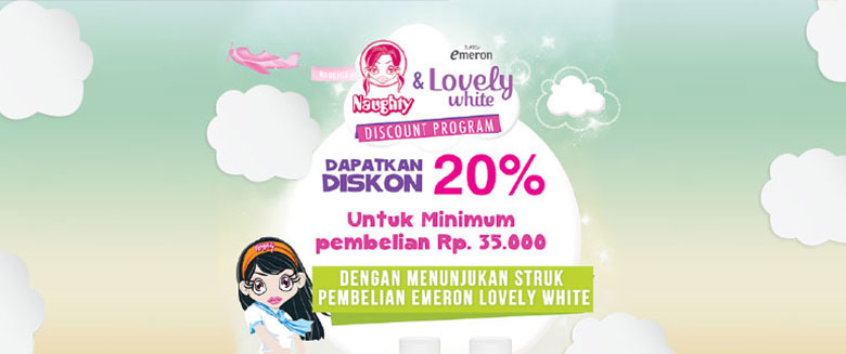 Emeron Lovely White dan Naughty Accessories Discount Program