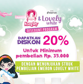 Emeron Lovely White dan Naughty Accessories Discount Program